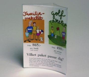 PVC information holder