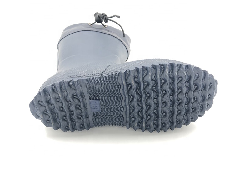 أحذية المطر المطاطية للأطفال قابلة للطي مع ذوي الياقات البيضاء6 Kids Rubber Snow Folding Rain Boots With Collar6