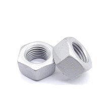 Galvanized hexagonal metal nut