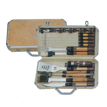 18pcs BBQ set with carry case