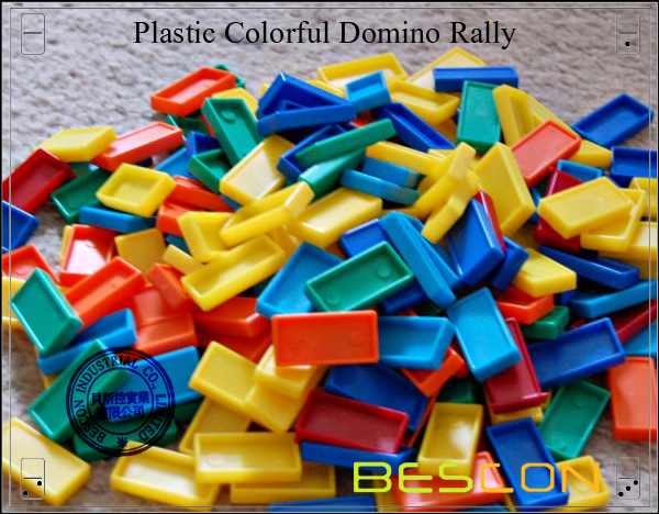 Plastic Colorful Domino Rally Plastic Colorful Domino Rally