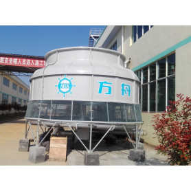 open round loop counter flow water cooling towers