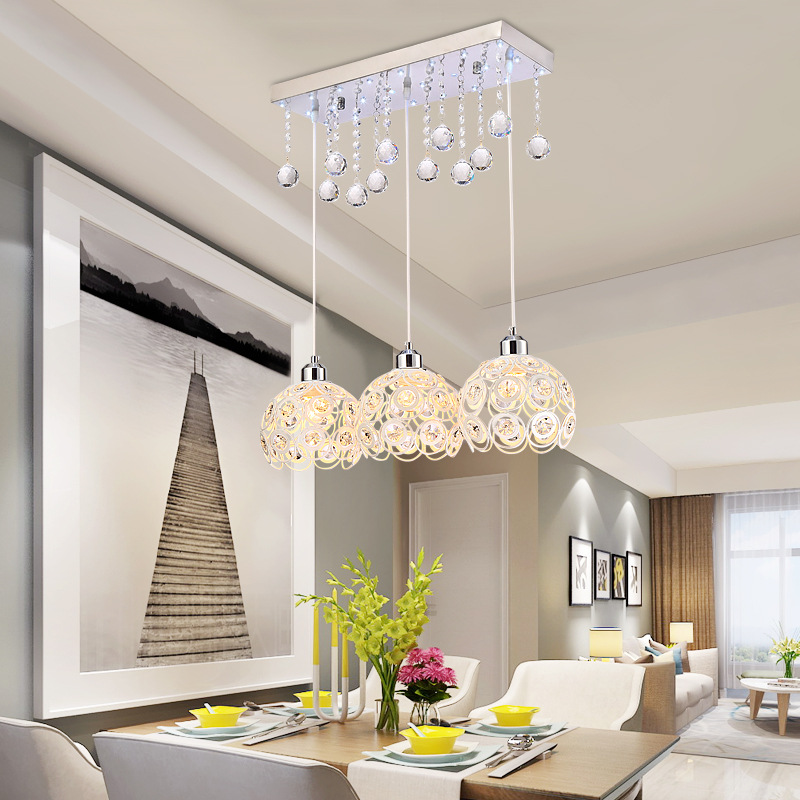 Modern Clear Crystal Pendant LightofApplication Bathroom Glass Pendant Lights