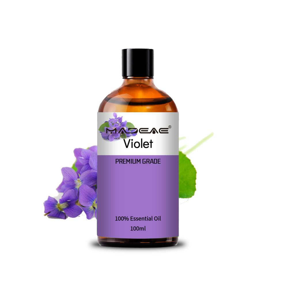 Óleo essencial violeta orgânico 100% puro para anti -inflamação, corpo, pele