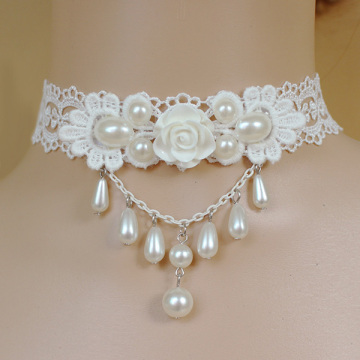 Custom Lace Choker Wedding Necklaces Daisy Female Chokers