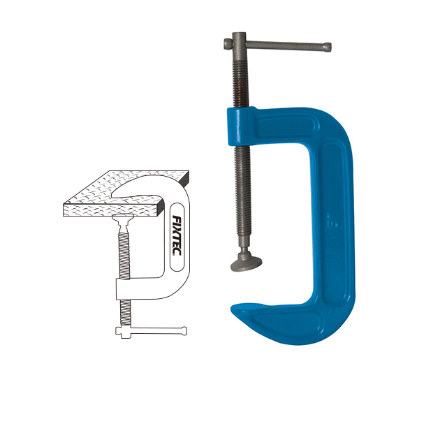 FIXTEC Hand Tools 4"5"6"G clamps With Nodular cast iron