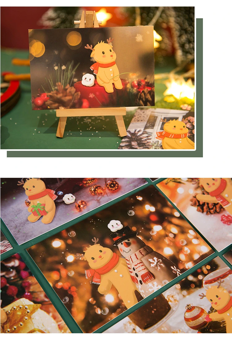 30PCS Per Set Christmas Greeting Post Paper Card