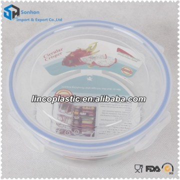 Hot!!! Plastic Airtight Circular Crisper