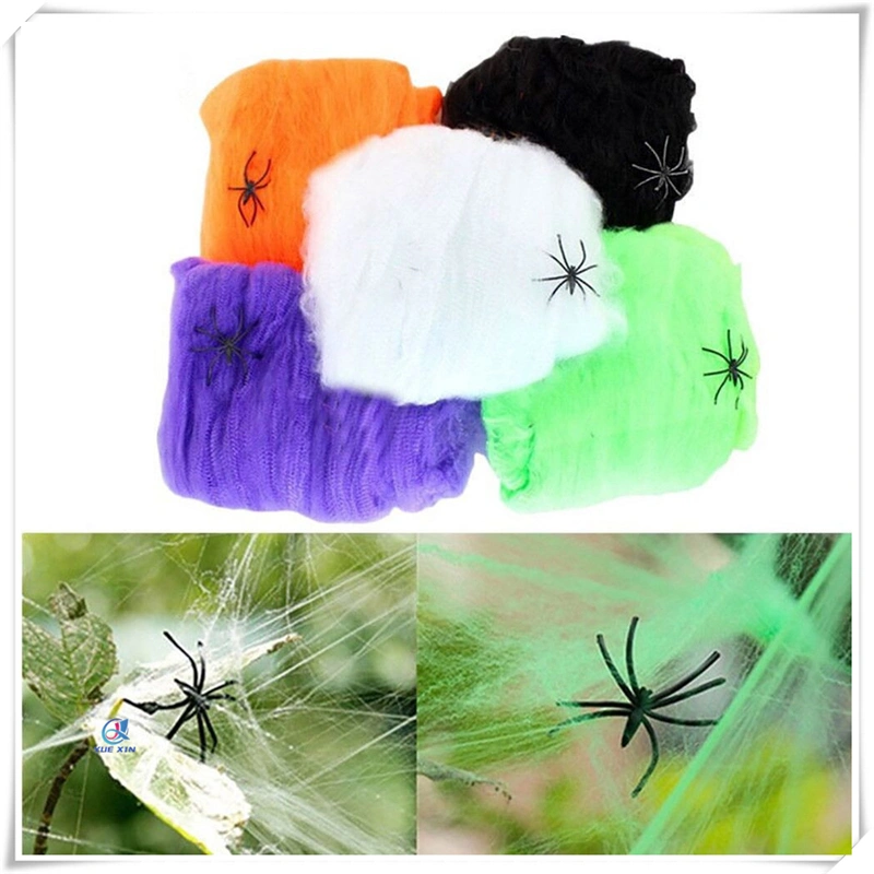 Halloween Spider Web and Cobweb Haunted House Decoration