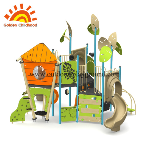 子供のための熱帯雨林のジャングルの屋外の運動場装置