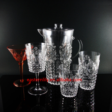 2400ml BPA free Plastic AS Acrylic Water Pitcher with lid