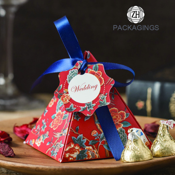 Pyramid wedding favor candy box wholesale