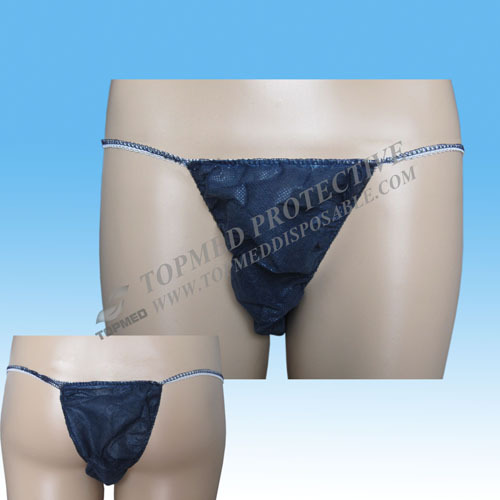 Disposable Briefs Nonwoven T-Briefs with Lace, Sanitary Brief Disposable with Ce FDA ISO