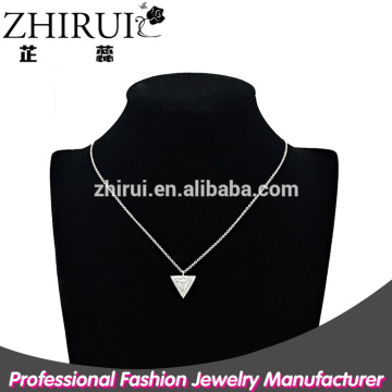 china jewelry wholesale simple gold chain fancy triangle necklace design