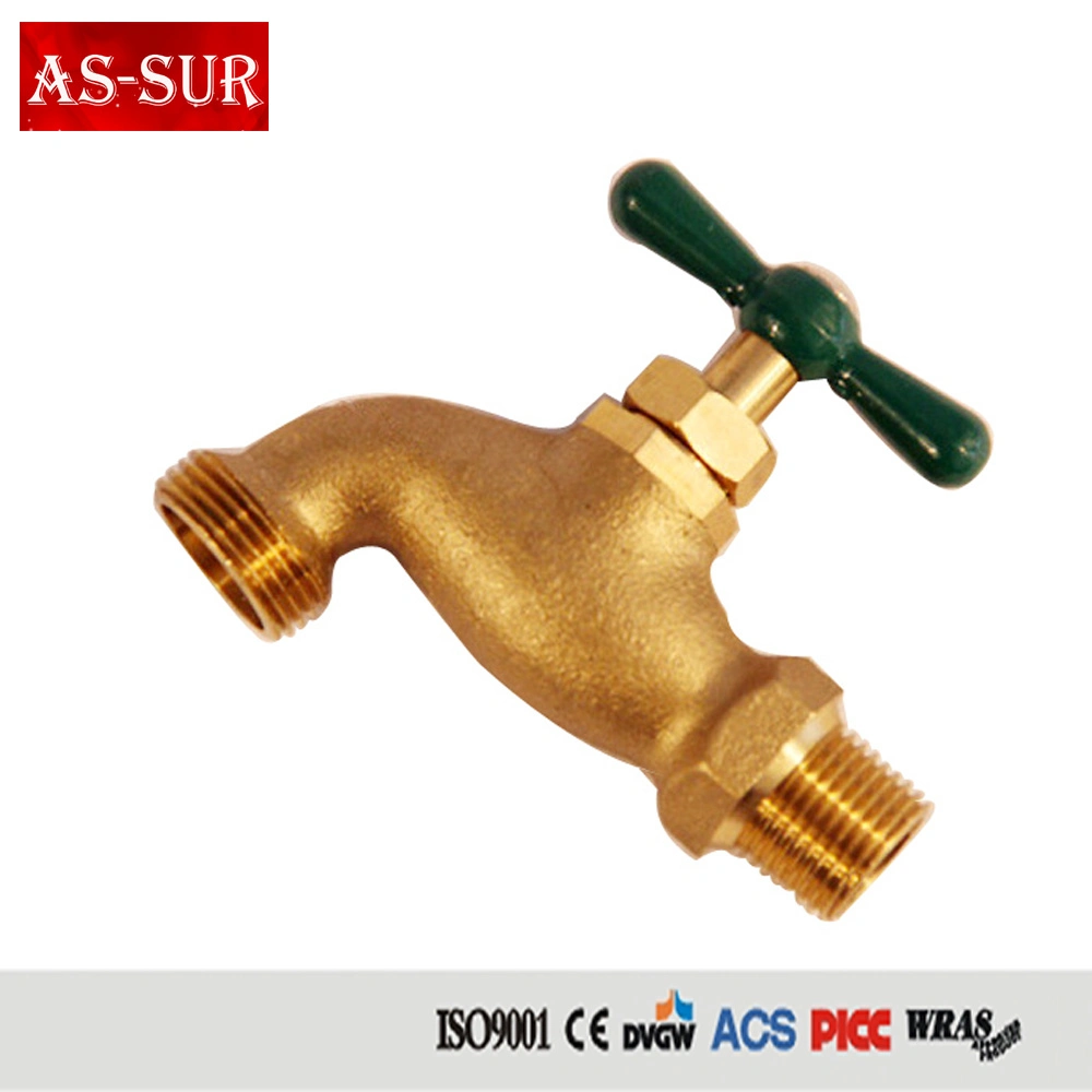 Chất lượng cao 1/2 inch Brass Bibcock Hose Cock với ống núm vú BB2001