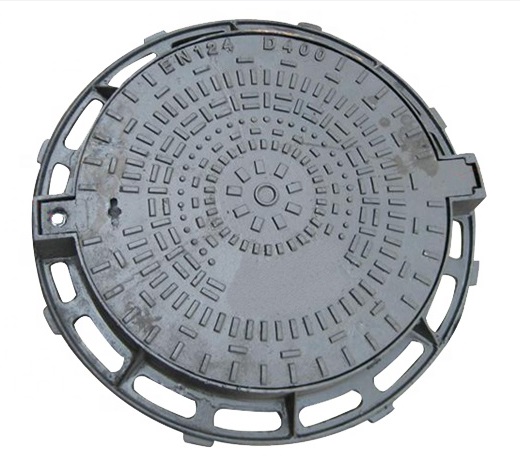 Round Frame Ductile Manhole Cover D400 Jpg