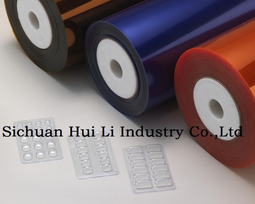 Película da barreira da Amber PVC/PVDC para embalagens de medicamentosas por grupo de Li Hui