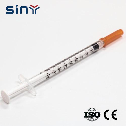 Disposable Insulin Syringe Medical Use