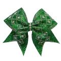 Ukhuphiswano lwe-glitter cheer bows