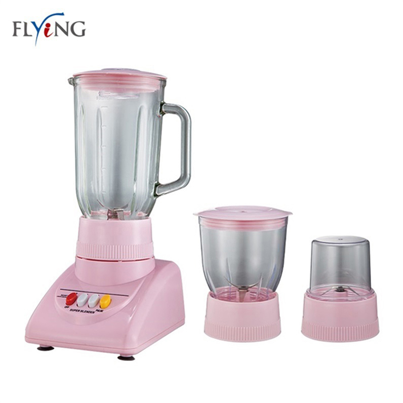 3 In 1 Glass Jar Food Blender Pink