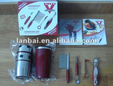 Juicer Set, Garnishing tool Set, Decoset