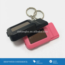 eco-friendly solar led keychain flashlight with whistle