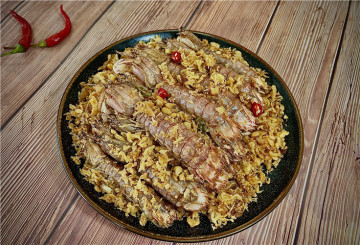 Salt and Pepper Mantis Shrimp Delicious