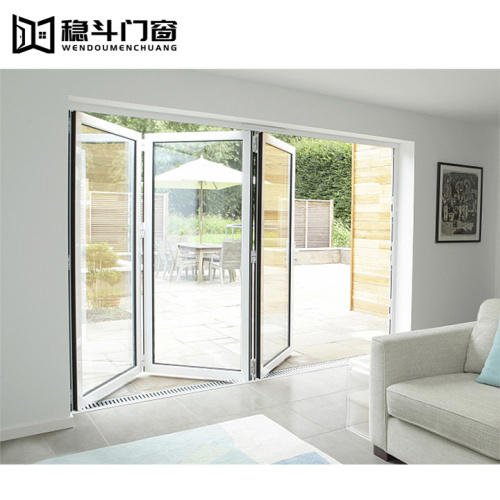 Security Aluminium Vertical Folding Door