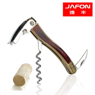 China manufacturer engraved corkscrew, professional corkscrew, wooden corkscrew KO186