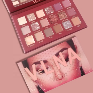 OEM Custom Cosmetics Glitter Minerals Powder Eye Shadow Palette Supplier