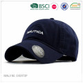 Volwassen Navy gewassen katoenen Sport Cap