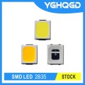 tailles LED SMD 2835 blanc chaud