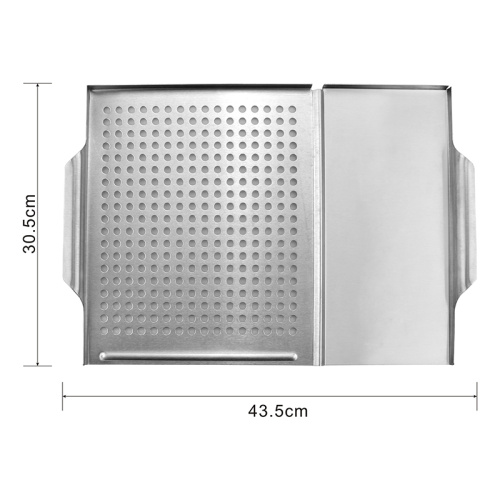 Panier à griller pour légumes avec bloc à découper