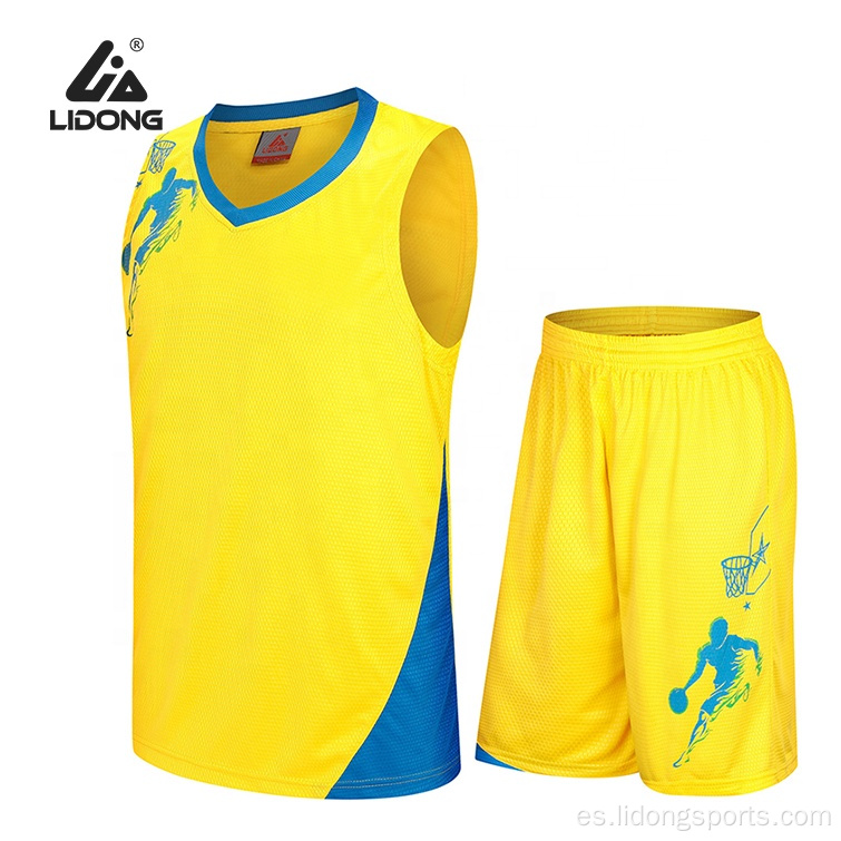 Uniformes de baloncesto seco rápido sublimado personalizado