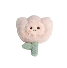 Cute Cartoon Plush Items: Flower Brooches, Smile Tulips, Scarves, Slippers & Headdresses, Key Chains