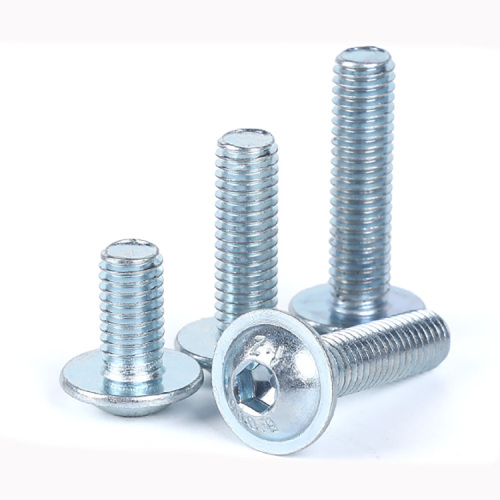 ISO7380 Blue White Zinc Hex Socket Screws