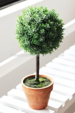 artificial grass, leaf topiary, dia.13cm plastic grass ball, 28cm H grass topiary, mini plant #1