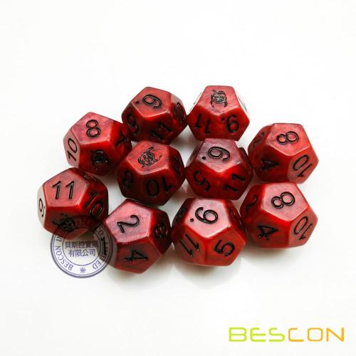 Colorful Custom Dodecahedron 12 Sides Dice