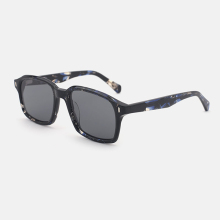 Retro Square Acetate Unisex Sunglasses 25A8025