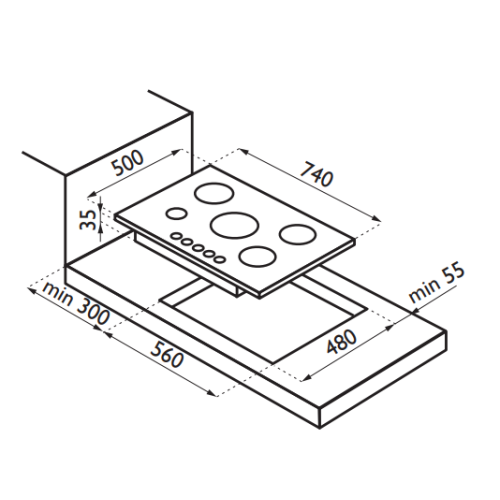 Periuk Dapur Meireles Cooker Hob