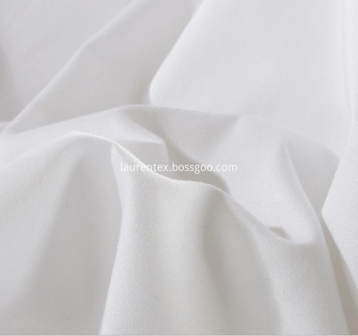 400T Sateen white fabric