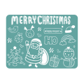 Feliz Natal Design Silicone Placemat para crianças