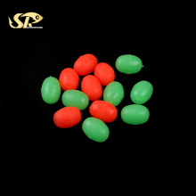 Palmer Glow Beads Oval Fishing Beads - 11 Sizes Luminescent Olive Ellipse Fishing Accessories