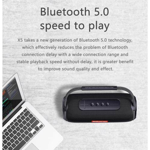 Водонепроницаемая Bluetooth-колонка с Bass+ и Hi-Fi Stereo