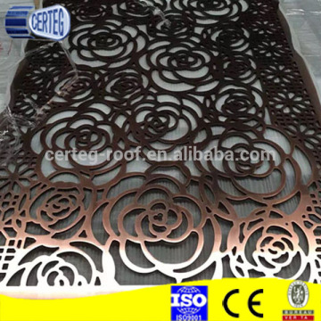 decorative laser cut railing panel carved pattern panels