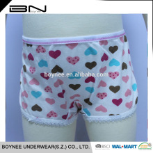 Customized Breathable Lycra Cotton Plain Dyed Children Underwear