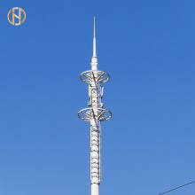 Q235 Q345 Galvanized Comping Monopole Antenna