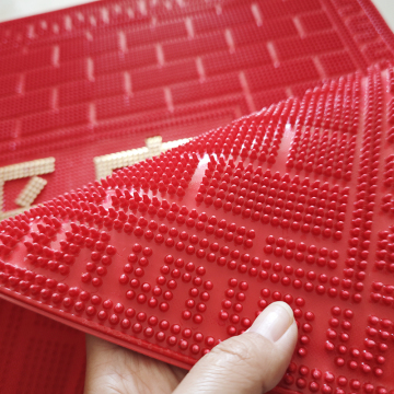 PVC Calendering Mat Block Design Door Mat PVC Shoes Cleaning Mat