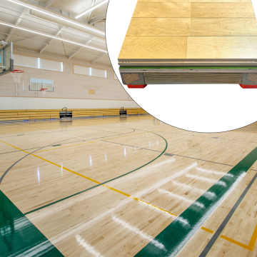 Basketball Court Main and Auxiliary Keel Wooden Floor