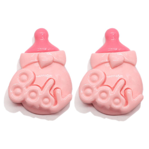Kawaii Pink Farbe Harz Cabochons Prinzessin Mädchen Kutsche Telefon Regenschirm Baby Flasche Lätzchen Perlen Charms DIY Dekoration